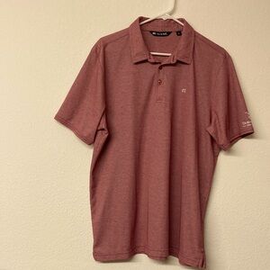 Travis Mathew Mens Sz XL Classic Polo Golf Shirt Buttons Collared Short Sleeves